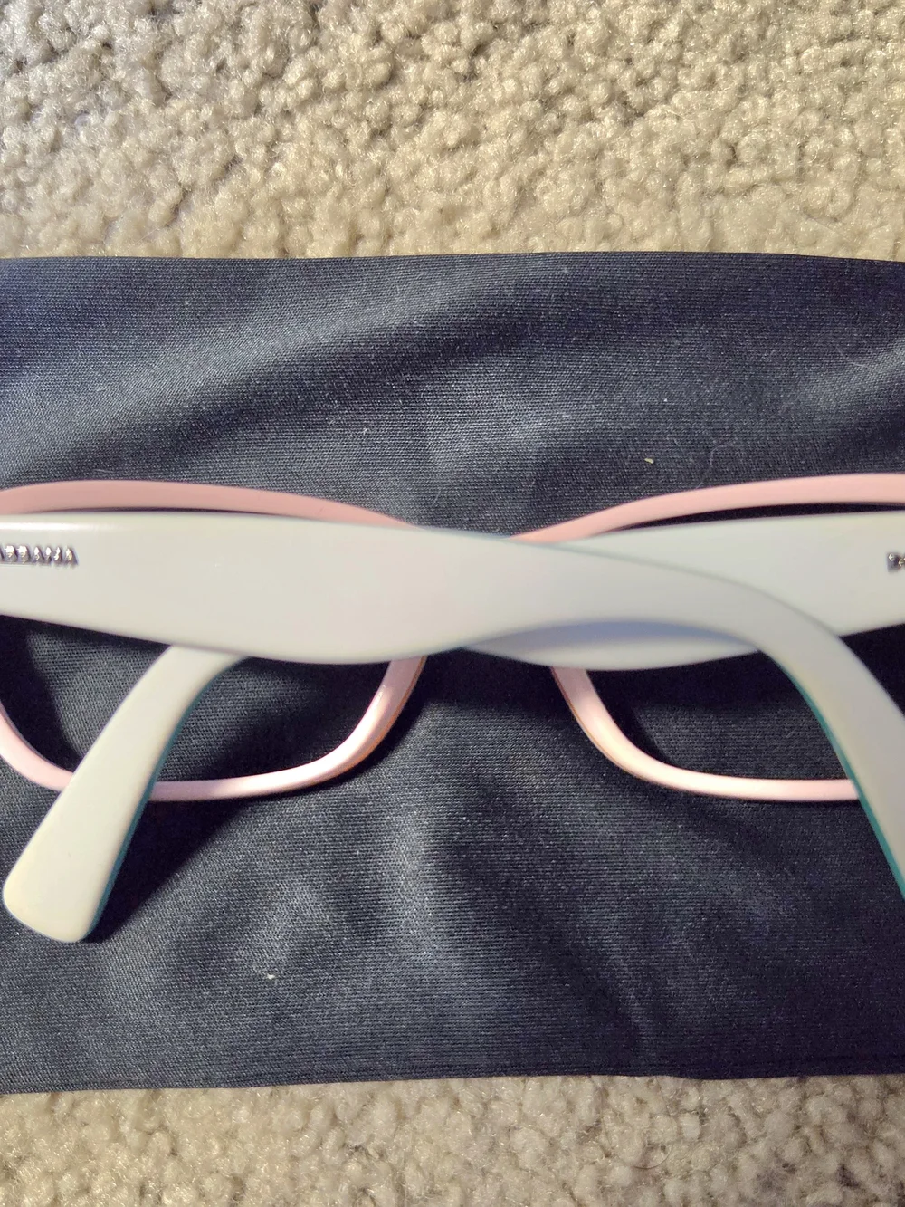 Dolce & Gabbana White Cat-Eye Eyeglasses
